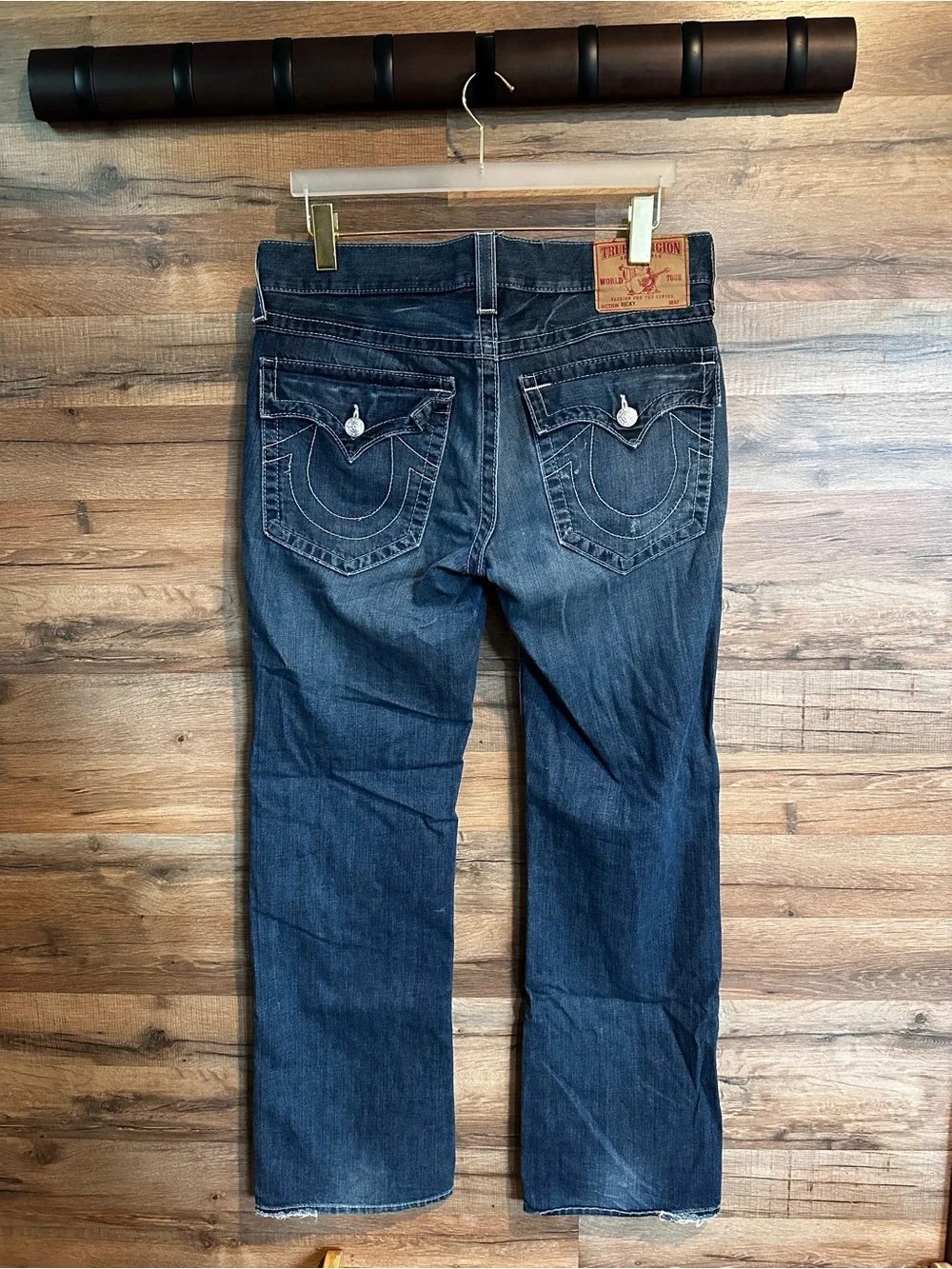 True Religion Ricky Straight Leg Dark Wash Jeans Men’s 34